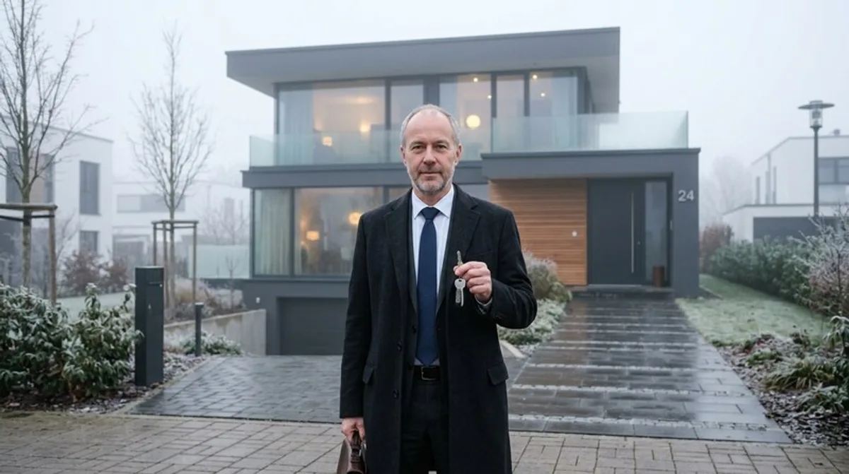 Mann kündigt Versicherung per Handy auf dem Sofa